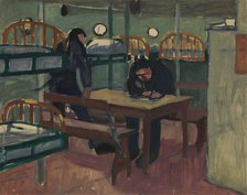 World War I: hospital transport, c1918. Creator: Jan Gordon.