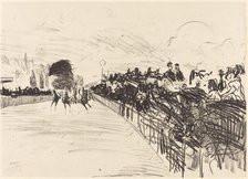 The Races (Les courses), 1865. Creator: Edouard Manet.
