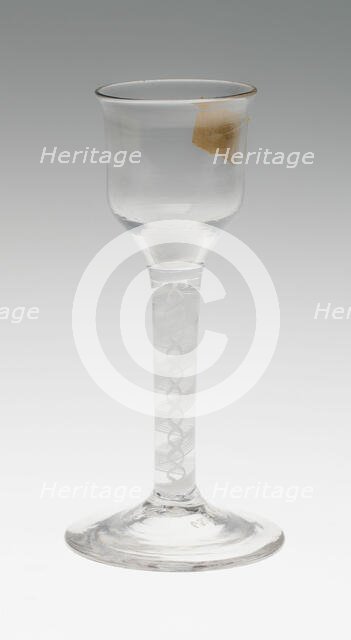 Wine Glass, England, c. 1760. Creator: Unknown.