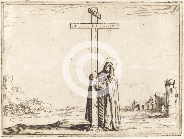 Nun Embracing the Holy Cross, 1628. Creator: Jacques Callot.