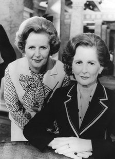 Margaret Thatcher visits Madame Tussauds, London, 29th May 1980. Artist: Unknown