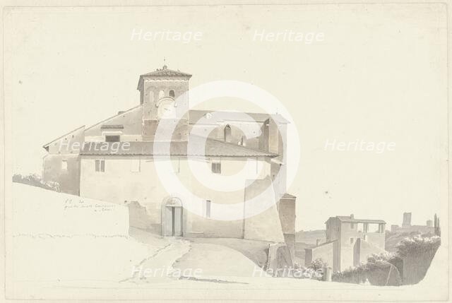 The Basilica of the Santi Quattro Coronati in Rome, c.1809-c.1812. Creator: Josephus Augustus Knip.