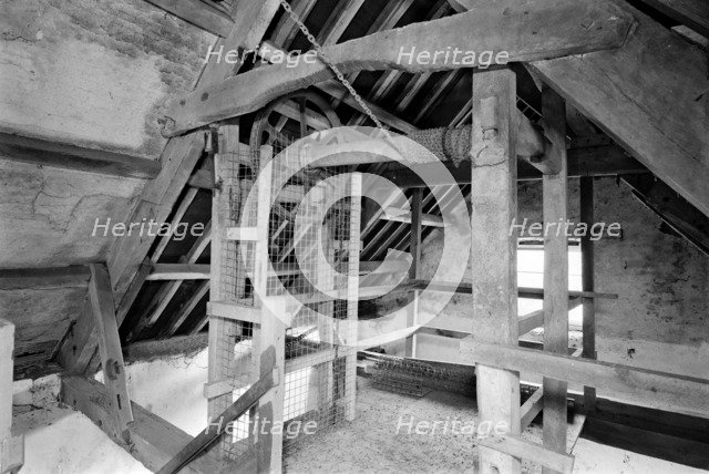 Detail of roof hoist, Priston Mill, Bath and Northeast Somerset, 1999. Artist: M Hesketh Roberts