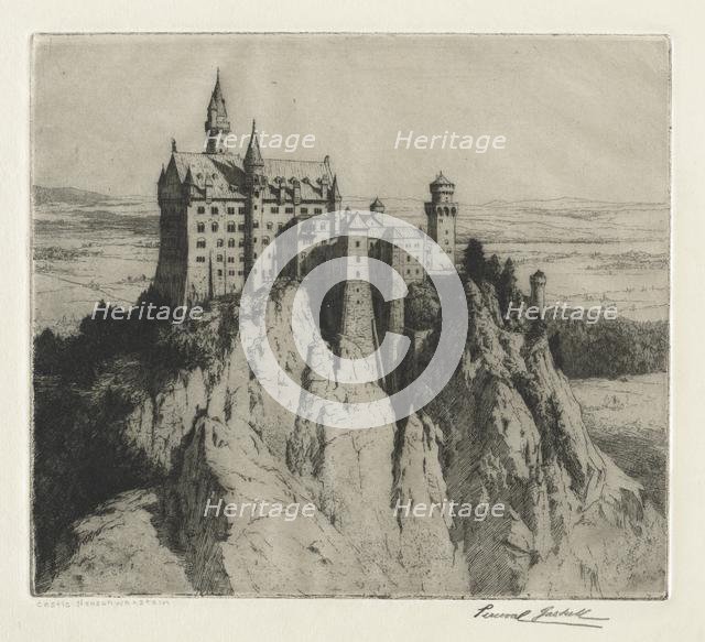 Castle Neuschwanstein, late 1800s-early 1900s. Creator: George Percival Gaskell (British, 1868-1934).