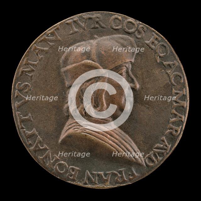 Francesco Bonatti, Mantuan Lawyer [obverse], c. 1510. Creator: Mea.