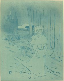 The Manor Lady or the Omen (La chatelaine ou le tocsin), 1895. Creator: Henri de Toulouse-Lautrec.