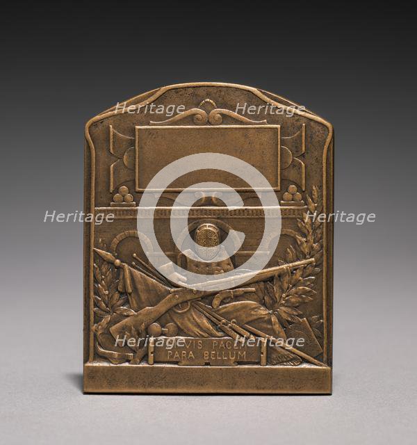 Medal (reverse), 1914-1918. Creator: Emile André Boisseau (French, 1842-1923).