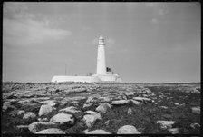 St Mary's Lighthouse, Whitley Bay, North Tyneside, c1955-c1980. Creator: Ursula Clark.