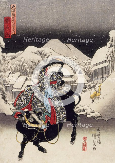 Kambara, c1838. Creator: Utagawa Kunisada.