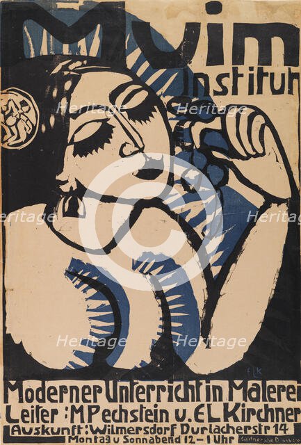 Poster Muim Institut , 1911. Creator: Kirchner, Ernst Ludwig (1880-1938).