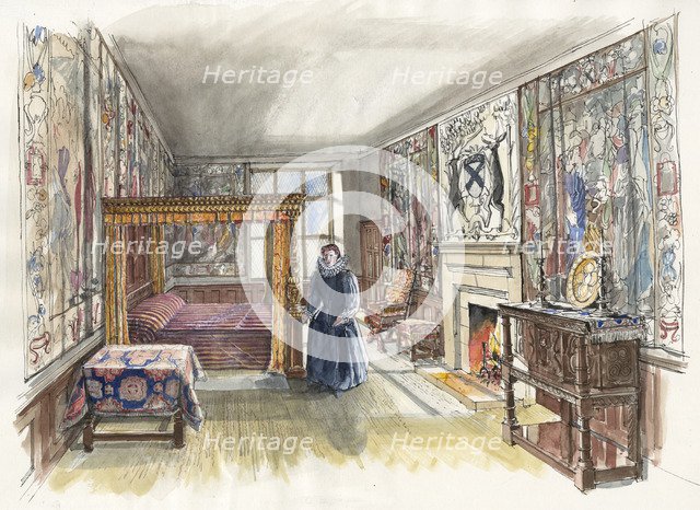 Hardwick Old Hall, 1601, (c2000-2010).  Creator: Liam Wales.