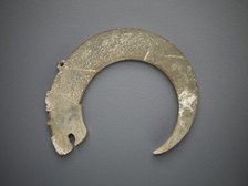Crescent-shaped pendant in the form of a dragon, Eastern Zhou dynasty, 5th-4th century BCE. Creator: Unknown.