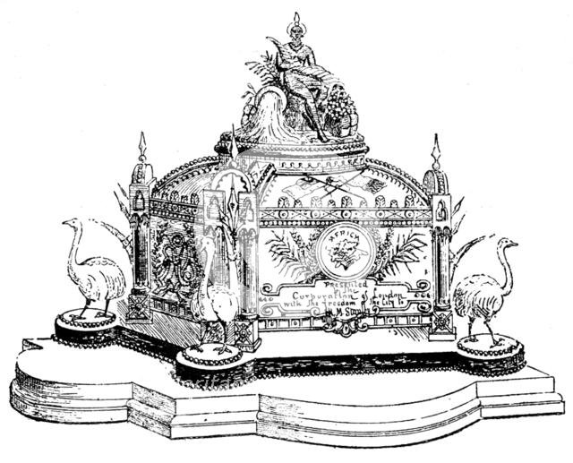 Casket of Freedom of City of London presented to Mr. Stanley, 1890. Creator: Unknown.