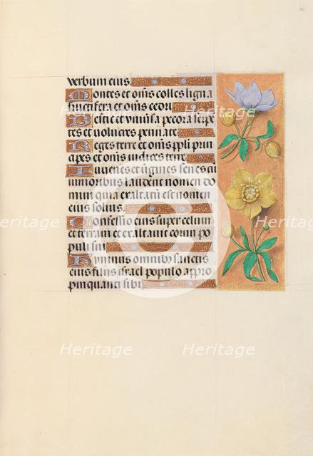 Hours of Queen Isabella the Catholic, Queen of Spain: Fol. 121r, c. 1500. Creator: Master of the First Prayerbook of Maximillian (Flemish, c. 1444-1519); Associates, and.