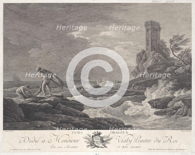 Stormy Weather, ca. 1750-88. Creator: Jacques Aliamet.