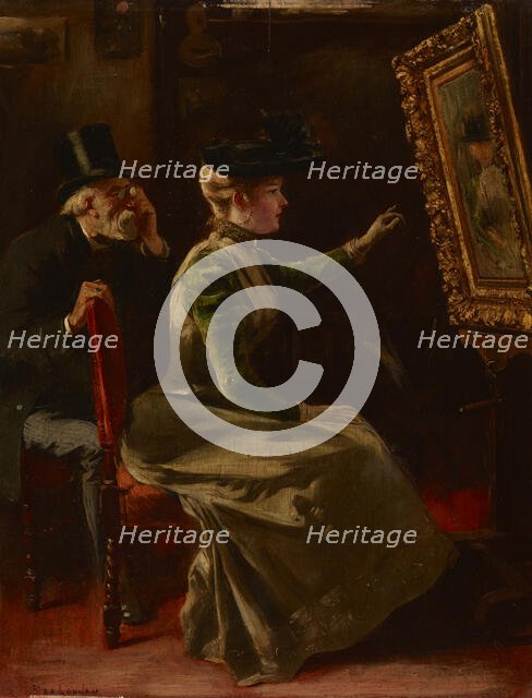 In the Artist's Studio, c1890. Creator: Fernand De Launay.