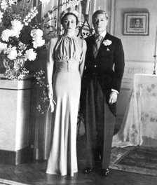 The marriage of the Duke of Windsor and Wallis Simpson, 1937. Artist: Unknown