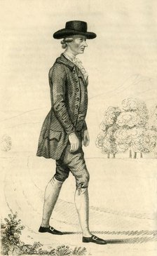 'Foster Powell - The Astonishing Pedestrian', 1821. Creator: Robert Cooper.