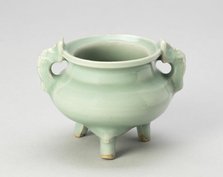 Tripod Incense Burner (Censer) with Monster-Head Feet..., Southern Song dynasty (1127-1279). Creator: Unknown.