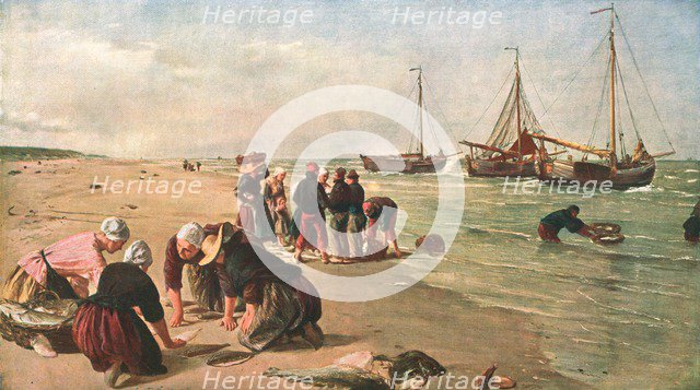 'Fish from the Dogger Bank, Scheveningen, Holland', 1870, (c1902). Creator: Unknown.