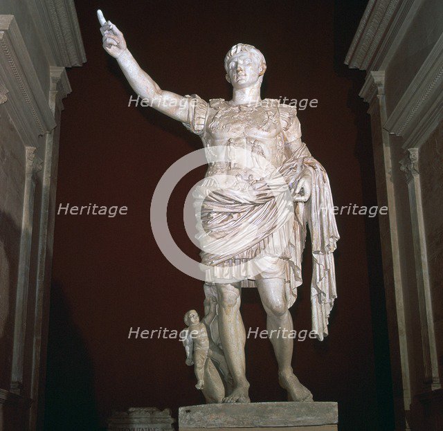 Statue of the Roman Emperor Augustus, 1st century BC. Artist: Unknown