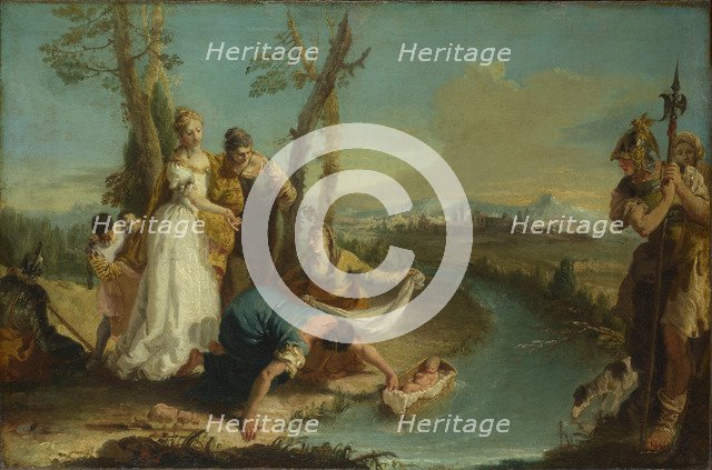 The Finding of Moses, after 1740. Artist: Zugno, Francesco (1709-1787)