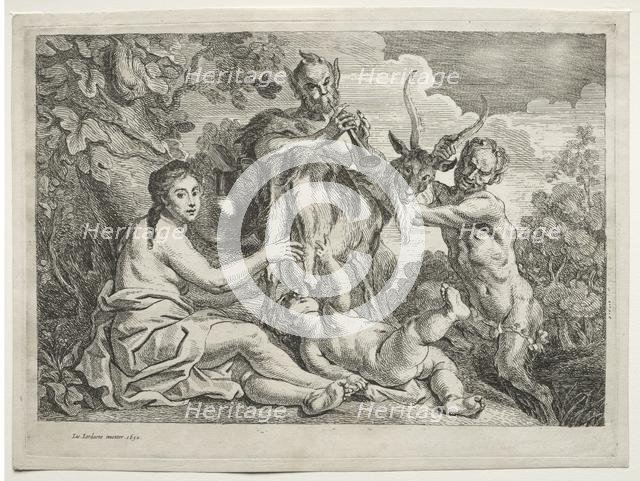 Jupiter Nourished by the Goat Almathea, 1652. Creator: Jacob Jordaens (Flemish, 1593-1678).