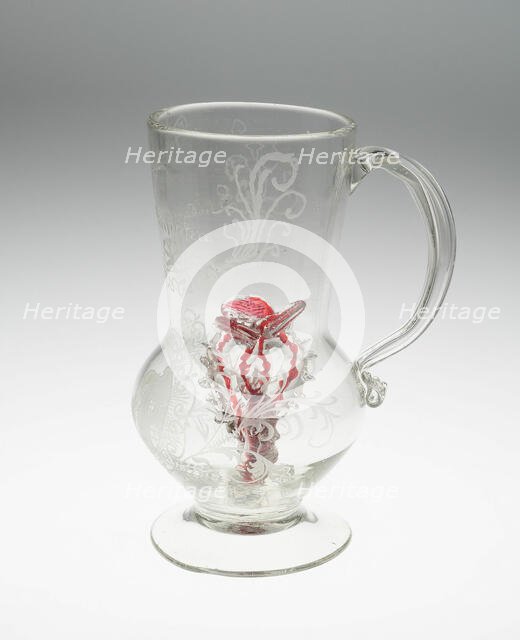 Tankard (Trick Glass), Bohemia, 1740/60. Creator: Unknown.