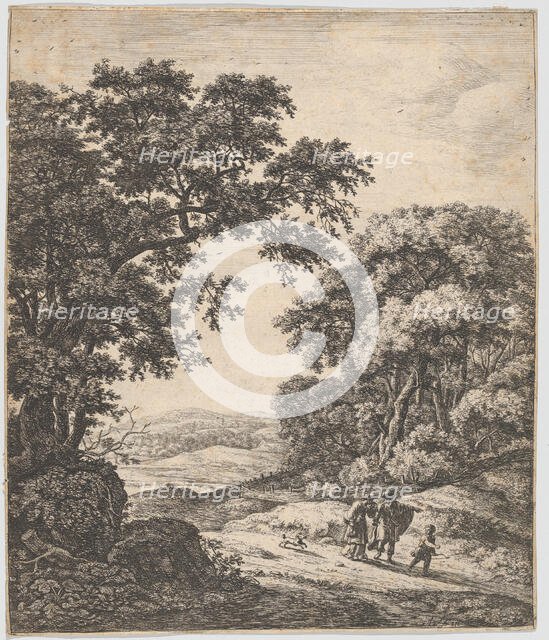 The Banishment of Hagar, 17th century. Creator: Anthonie Waterloo.