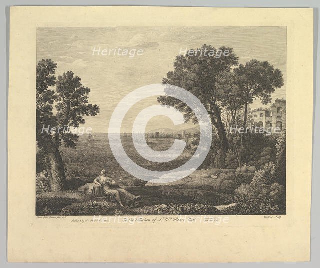 Seascape with Bacchus and Ariadne, 1742. Creator: Claude Lorrain.