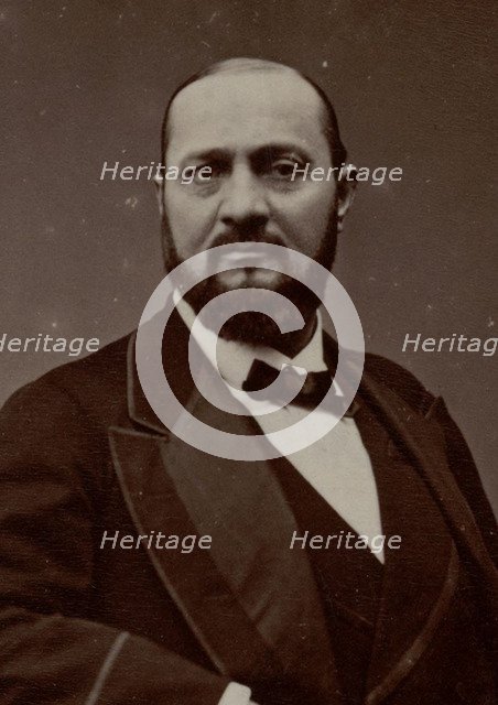 Portrait of the opera singer Enrico Tamberlik (1820-1889), 1870s.