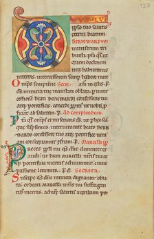 Decorated Initial D; Stammheim Missal, probably 1170s. Creator: Unknown.