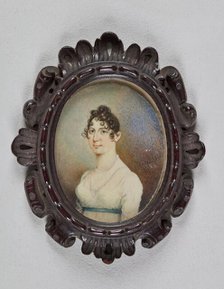 Miniature portrait of a lady, 1790-1804. Creator: Unknown.