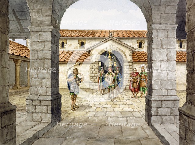 Housesteads Roman Fort, 3rd century, (c1990-2010). Artist: Philip Corke.