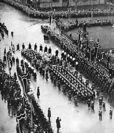 King George V's funeral procession passing out of Palace Yard, London, 1936. Artist: Unknown