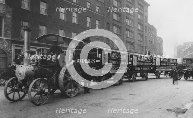 1912 Wallis & Stevens traction engine. Creator: Unknown.