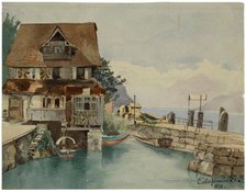House On Canal, 1878. Creator: Louis Michel Eilshemius.