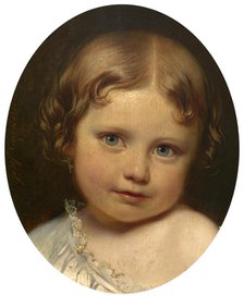 Madame Valentine De Give-LeDelier as a Child, 1859. Creator: Joseph Henri Francois Van Lerius.