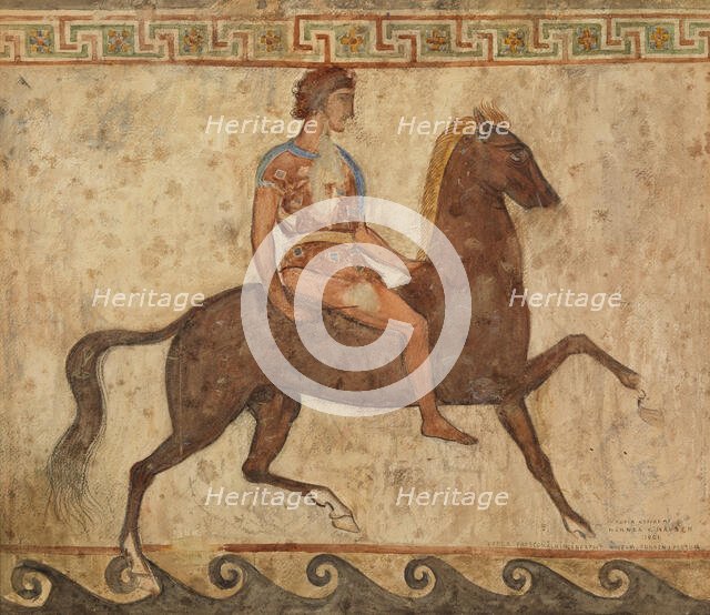 Young Rider, copy after a mural in a Neapolitan museum, 1901. Creator: Werner von Hausen.