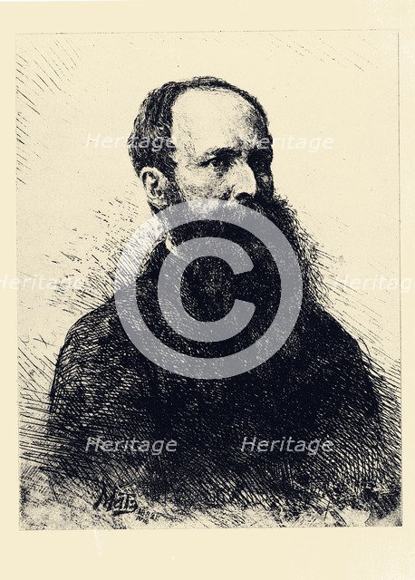 Portrait of the painter Vasili Vereshchagin (1842-1904), 1882. Artist: Mate (Mathé), Vasily Vasilyevich (1856-1917)