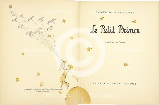 The Little Prince (Le Petit Prince), 1942-1943. Creator: Saint-Exupéry, Antoine de (1900-1944).
