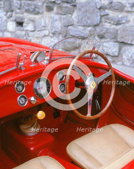 1949 Ferrari 166 Barchetta interior. Artist: Unknown.