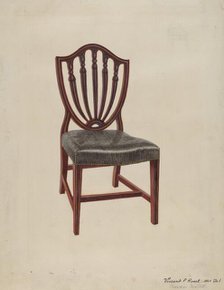 Hepplewhite Chair, c. 1936. Creator: Vincent P. Rosel.
