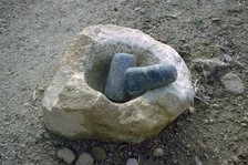 Neolithic quern for grinding corn. Artist: Unknown
