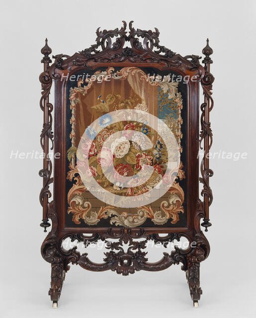 Fire Screen, c. 1855. Creator: Unknown.