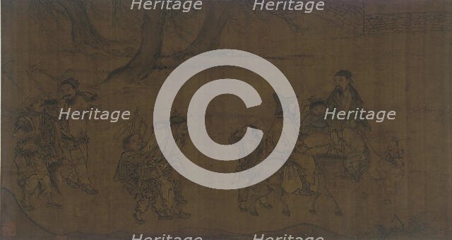 A Group of traveling workmen, 1368-1644. Creator: Unknown.