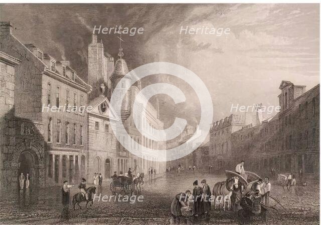 Broad Street, Aberdeen, 1833. Creator: William Purser.