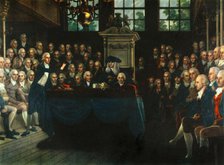 'William Pitt, the Younger, Addressing the Commons', 1793, (1947).  Creator: Anton Hickel.