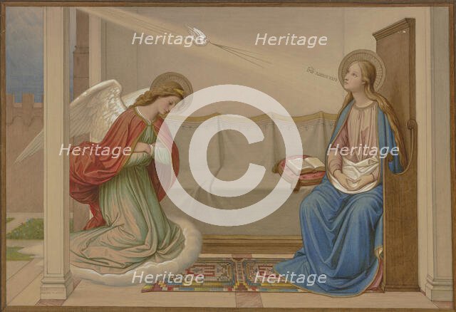 The Annunciation, 1858. Creator: Eduard von Steinle.
