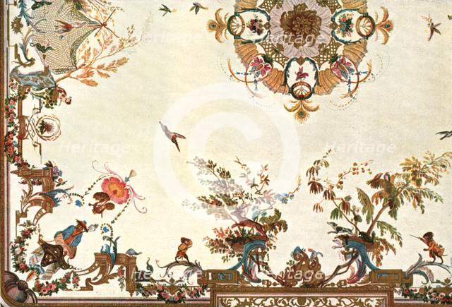 Ceiling in the Grande Singerie, Château de Chantilly, France, (1928). Creator: Unknown.